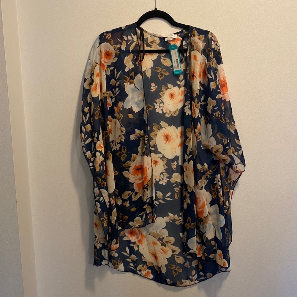 Floral Chiffon Kimono